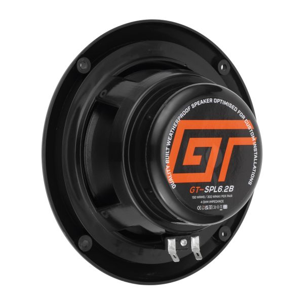 Bassface GT-SPL6.2B - głośniki pełnozakresowe, średnica 165 mm, moc RMS 2x75 Wat, wodoodporne