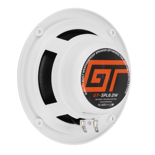 Bassface GT-SPL6.2W - głośniki pełnozakresowe, średnica 165 mm, moc RMS 2x75 Wat, wodoodporne