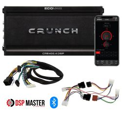 Wzmacniacz Crunch CRE400.4 DSP z dedykowana wiązką Wzmacniacz Crunch CRE400.4 DSP z dedykowana wiązką