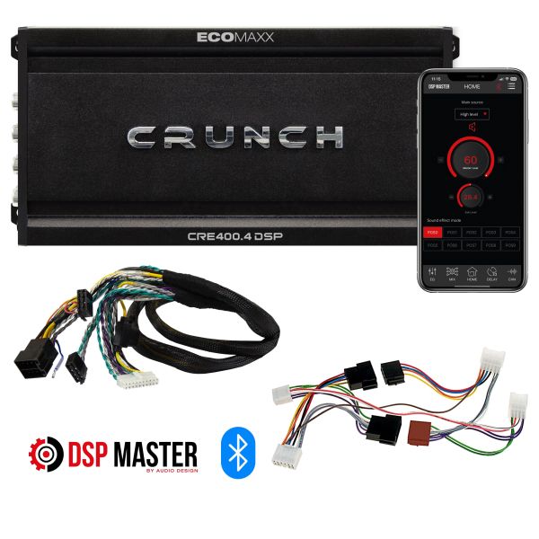 Crunch CRE400.4 DSP-M10  - wzmacniacz czterokanałowy