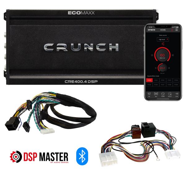 Crunch CRE400.4 DSP-M11  - wzmacniacz czterokanałowy