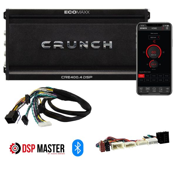 Crunch CRE400.4 DSP-M12  - wzmacniacz czterokanałowy