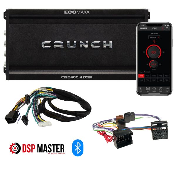 Crunch CRE400.4 DSP-M1  - wzmacniacz czterokanałowy