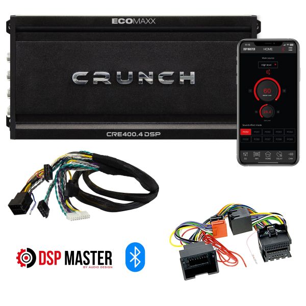 Crunch CRE400.4 DSP-M4  - wzmacniacz czterokanałowy