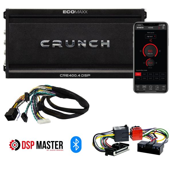 Crunch CRE400.4 DSP-M6  - wzmacniacz czterokanałowy