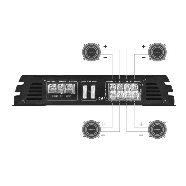 Crunch GPX1000.4 - wzmacniacz czterokanałowy