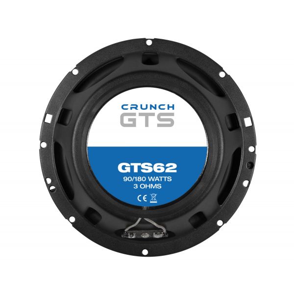 Crunch GTS62 - głośniki dwudrożne, średnica 165 mm, moc RMS 90 Wat, impedancja 3 Ohm