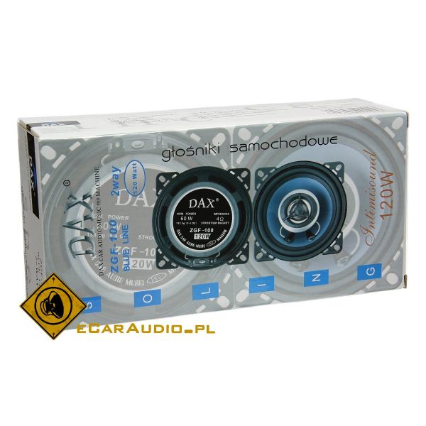 DAX ZGF-100 - głośniki dwudrożne, średnica 100 mm, moc RMS 50 Wat
