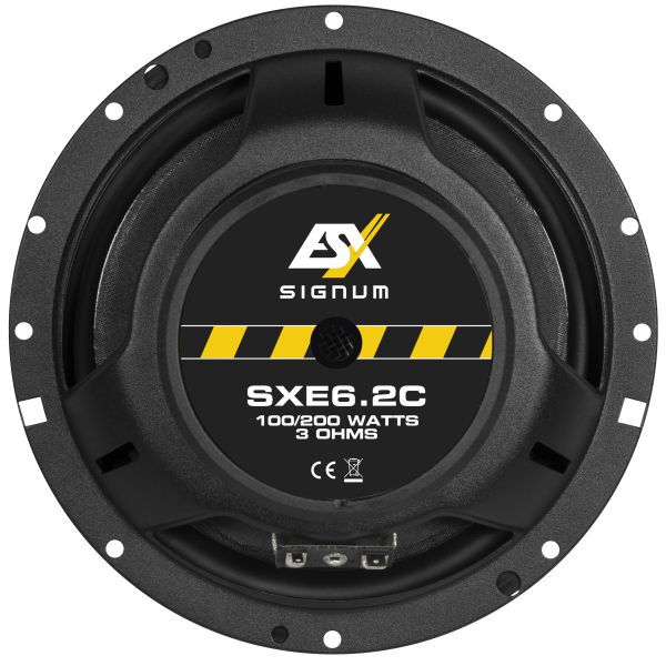 ESX SXE6.2C  - głośniki odseparowane, średnica midbasu 165 mm, moc RMS 100 Wat impedancja 3 Ohm