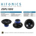 HiFonics ZSPL12D2 - subwoofer samochodowy