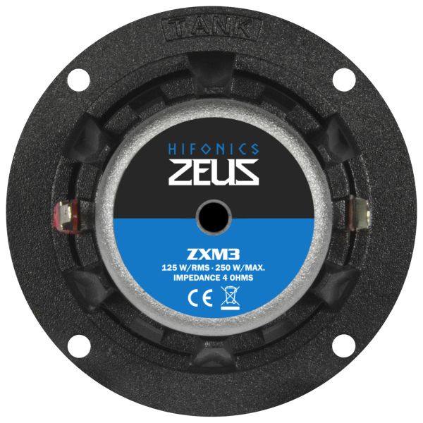 HiFonics ZXM3E - głośniki średniotonowe, średnica 75 mm, moc RMS 125 Wat