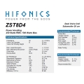HiFonics ZST8D4 - subwoofer samochodowy
