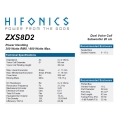 HiFonics ZXS8D2 - subwoofer samochodowy