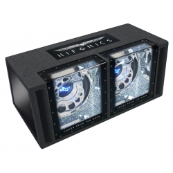 HiFonics BXi12Dual - skrzynia basowa podwójny bandpass, średnica subwoofera 2x 30 cm, moc RMS 800 Wat, Impedancja 2x4 Ohm