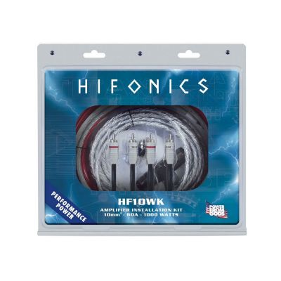 HiFonics HF10WK - zestaw przewodów do montażu wzmacniacza, przekrój 10mm2