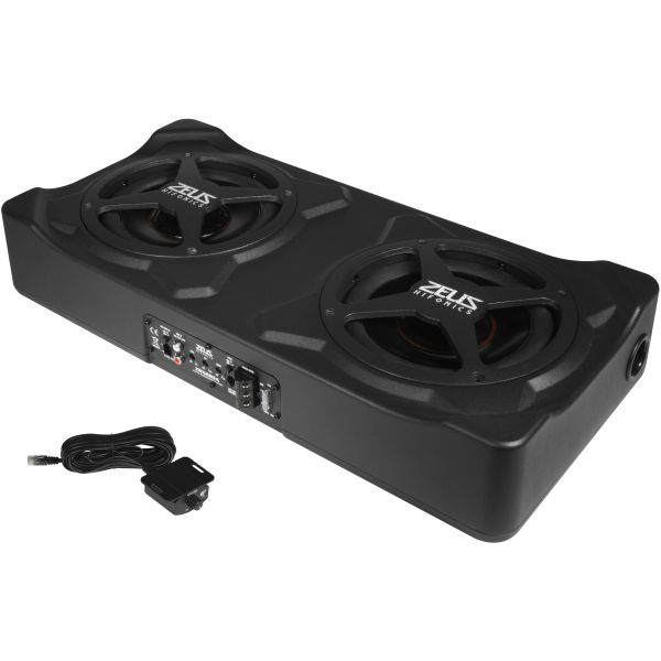 HiFonics ZRX220A - aktywna podwójna obudowa basowa, głośnik 2x200 mm, moc RMS 300 Wat