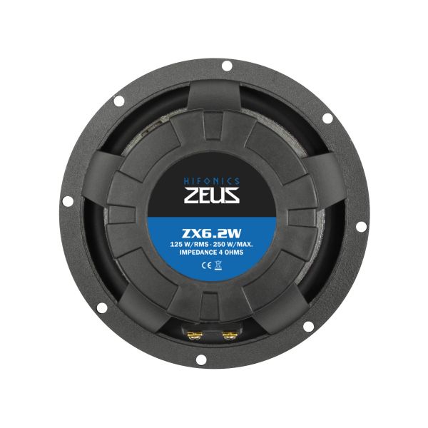 HiFonics ZX6.2W - głośniki niskotonowe, średnica 165 mm, moc RMS 125 Wat