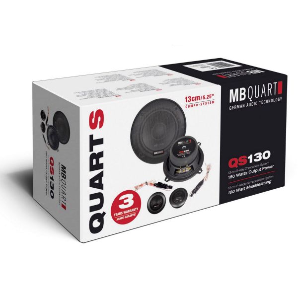 MB Quart QS130 - głośniki odseparowane, średnica midbasu 130 mm, moc RMS 80 Wat