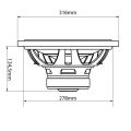 MTX RT12-04 - subwoofer, średnica 12 cali - 30 cm,