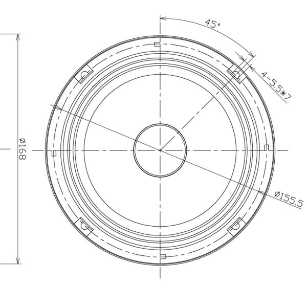 MTX RTX654 - głośnik średniotonowy, rozmiar 165 mm