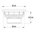 MTX TX612 - subwoofer, średnica 12 cali - 30 cm,