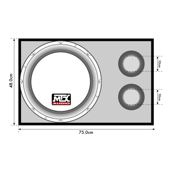 MTX TX615 - subwoofer, średnica 15 cali - 38 cm,
