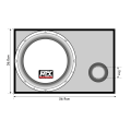 MTX TX812 - subwoofer, średnica 12 cali - 30 cm,