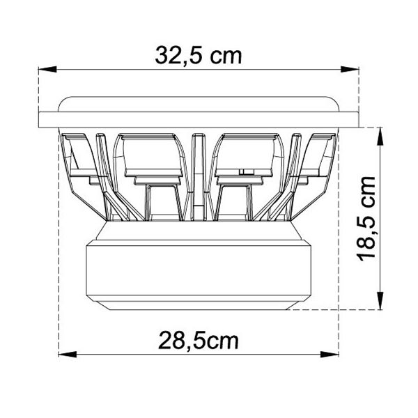 MTX TX812 - subwoofer, średnica 12 cali - 30 cm,