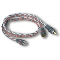 StreetWires by MTX ZNXY1F - przewód sygnałowy Y-RCA, długość 0,5 m  1F-2M - 2 sztuki