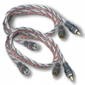 StreetWires by MTX ZNXY1F - przewód sygnałowy Y-RCA, długość 0,5 m  1F-2M - 2 sztuki