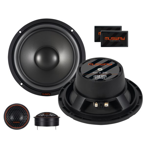 Musway MC6.2C - głośniki odseparowane, średnica 165 mm, moc RMS 100 Wat, impedancja 4 Ohm