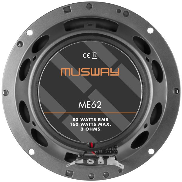 Musway ME62 - głośniki dwudrożne, średnica 165 mm, moc RMS 80 Wat, impedancja 3 Ohm