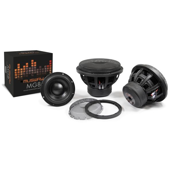 Musway MG10 - subwoofer średnica  250 mm, moc 500 Wat RMS, Impedancja 2x2 Ohm
