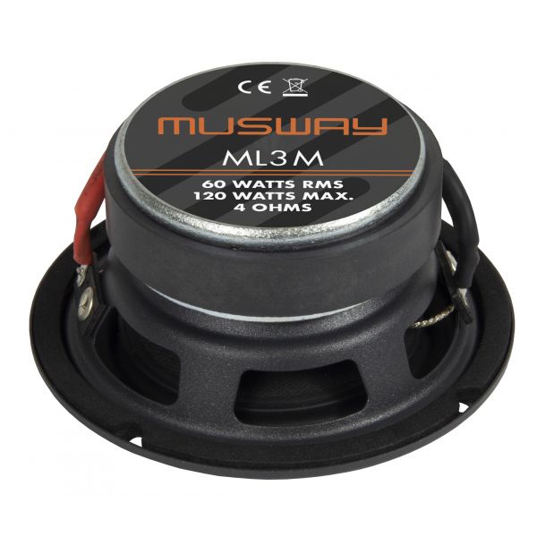 Musway ML6.3A - głośniki odseparowane system trójdrożny aktywny, średnica 165 mm, moc RMS 100 Wat