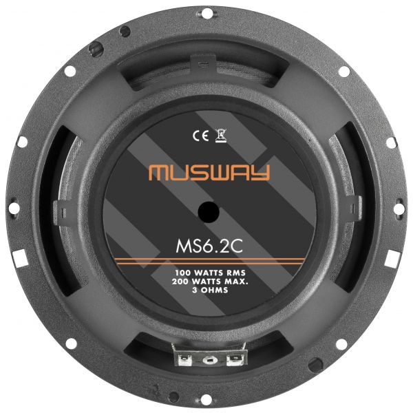 Musway MS6.2C - głośniki odseparowane, średnica 165 mm, moc RMS 100 Wat, impedancja 3 Ohm