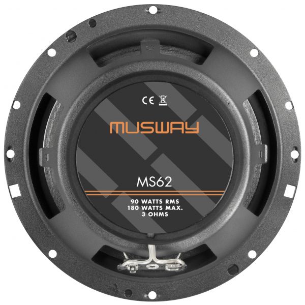 Musway MS62 - głośniki dwudrożne, średnica 165 mm, moc RMS 90 Wat, impedancja 3 Ohm