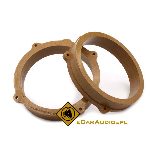 Dystanse głośnikowe z MDF D52 - Alfa Romeo 147,159 Lancia Delta, Y, Fiat Croma, Idea