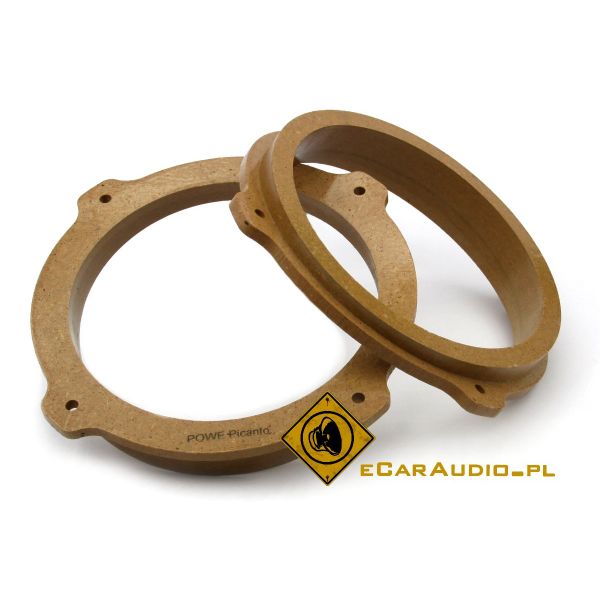 Dystanse głośnikowe z MDF D55 - Kia Picanto 2004-2010, drzwi przednie