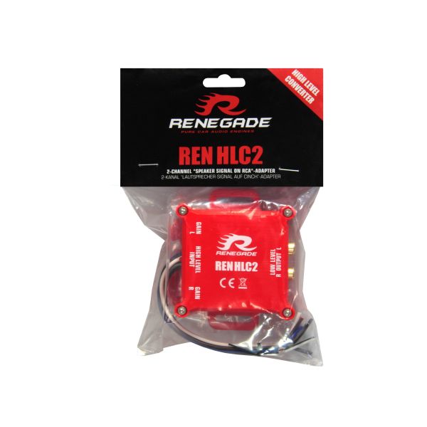 Renegade RENHLC2 -   konwerter sygnału Hi-Low 2 kanałowy z REMOTE