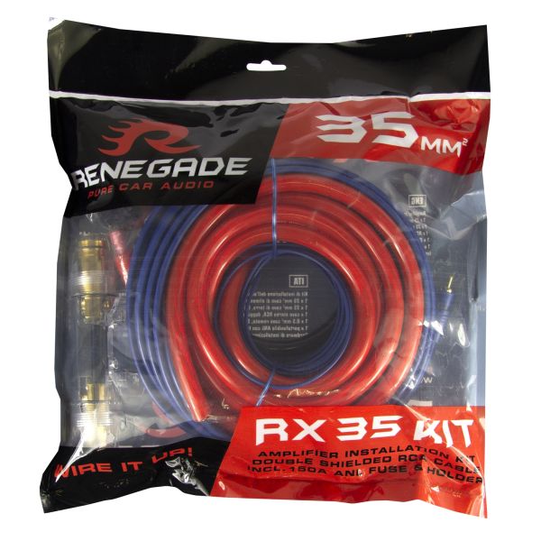 Renegade RX35KIT - zestaw przewodów do montażu wzmacniacza, przekrój 35mm2