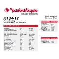 Rockford Fosgate R1S4-12 - subwoofer