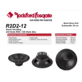Rockford Fosgate R2D2-12 - subwoofer, średnica 12 cali - 30 cm, Impedancja 2x2 Ohm