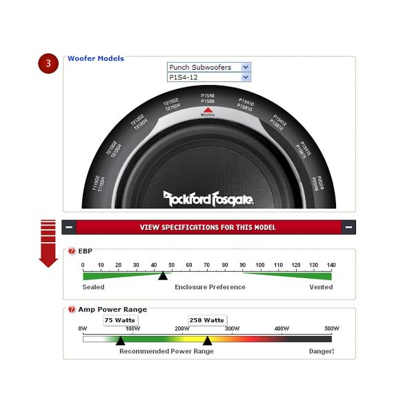 Rockford Fosgate P1S4-12 - subwoofer