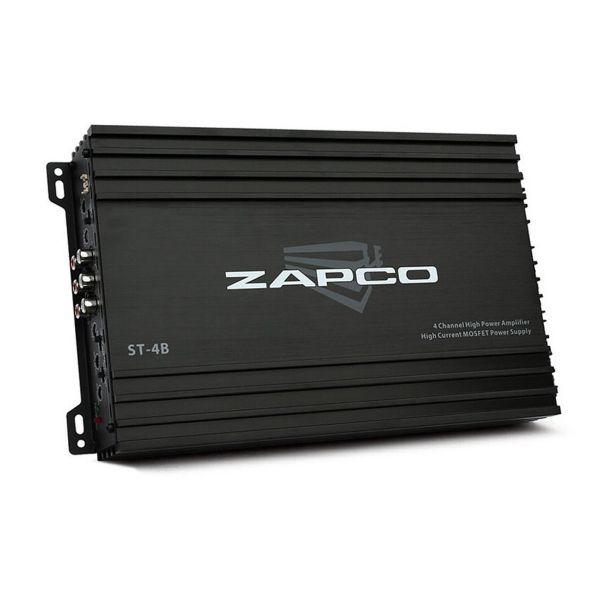 Zapco ST-4B - wzmacniacz czterokanałowy, moc RMS 4x65 Wat przy 4 Ohm